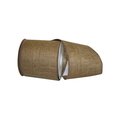 Reliant Ribbon 4 in. 10 Yards Burlap Colored Wired Edge Ribbon, Taupe 3221M-964-10F